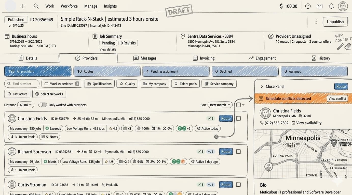 Provider Matching Platform preview